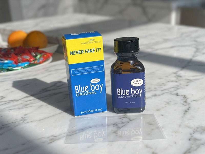 Hộp chai hít Popper Blue boy 30ml